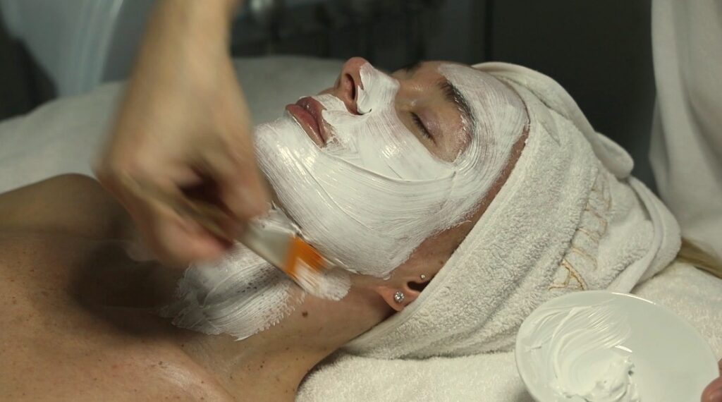 Facial treatment with a specialist at Aiza Karimova Skincare