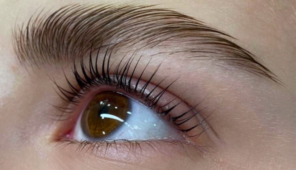 Brow and lash treatment at Aiza Karimova Skincare